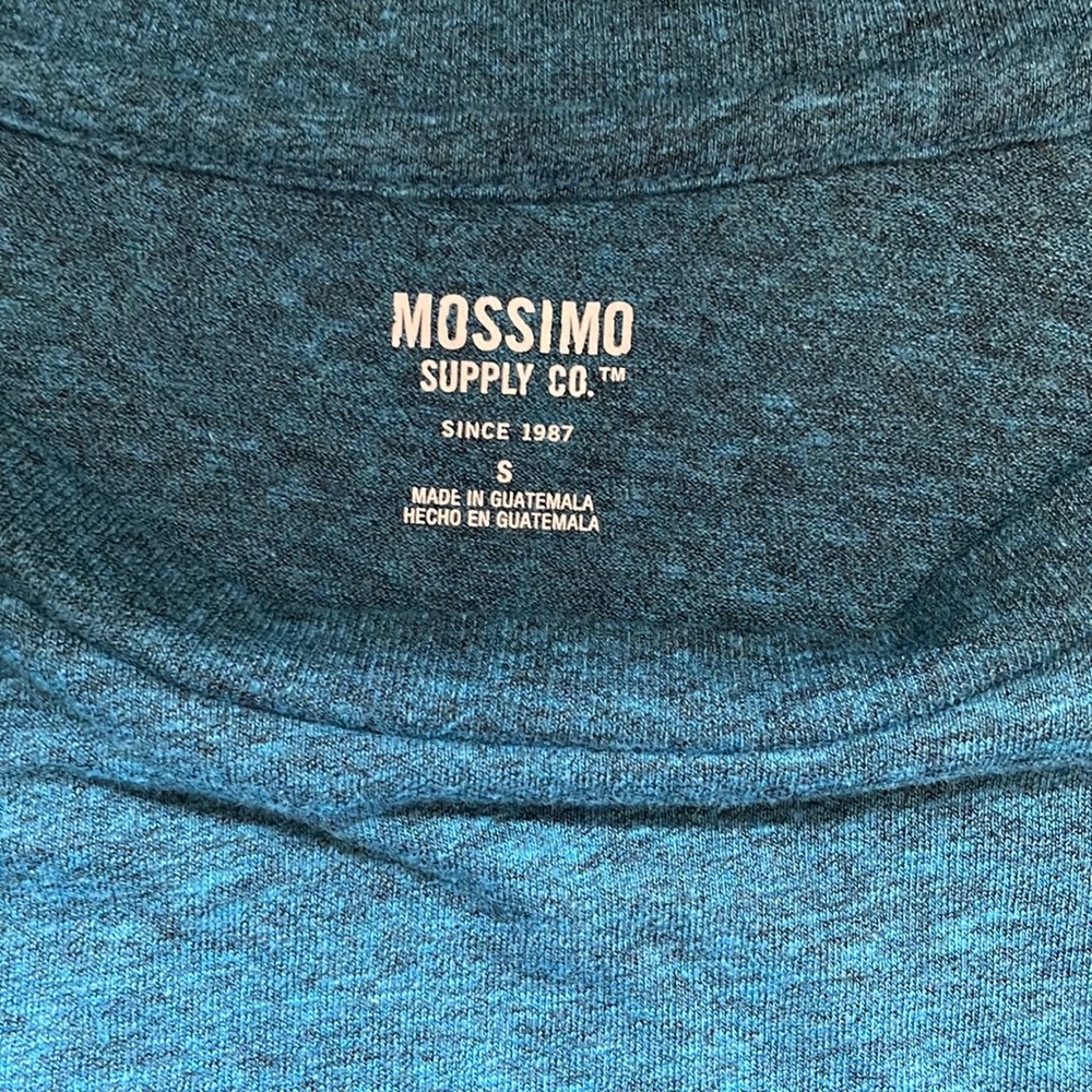 Mossimo Women’s Long Sleeve Round Neck Teel & Gray Speckled Shirt Size Small - Picture 7 of 10